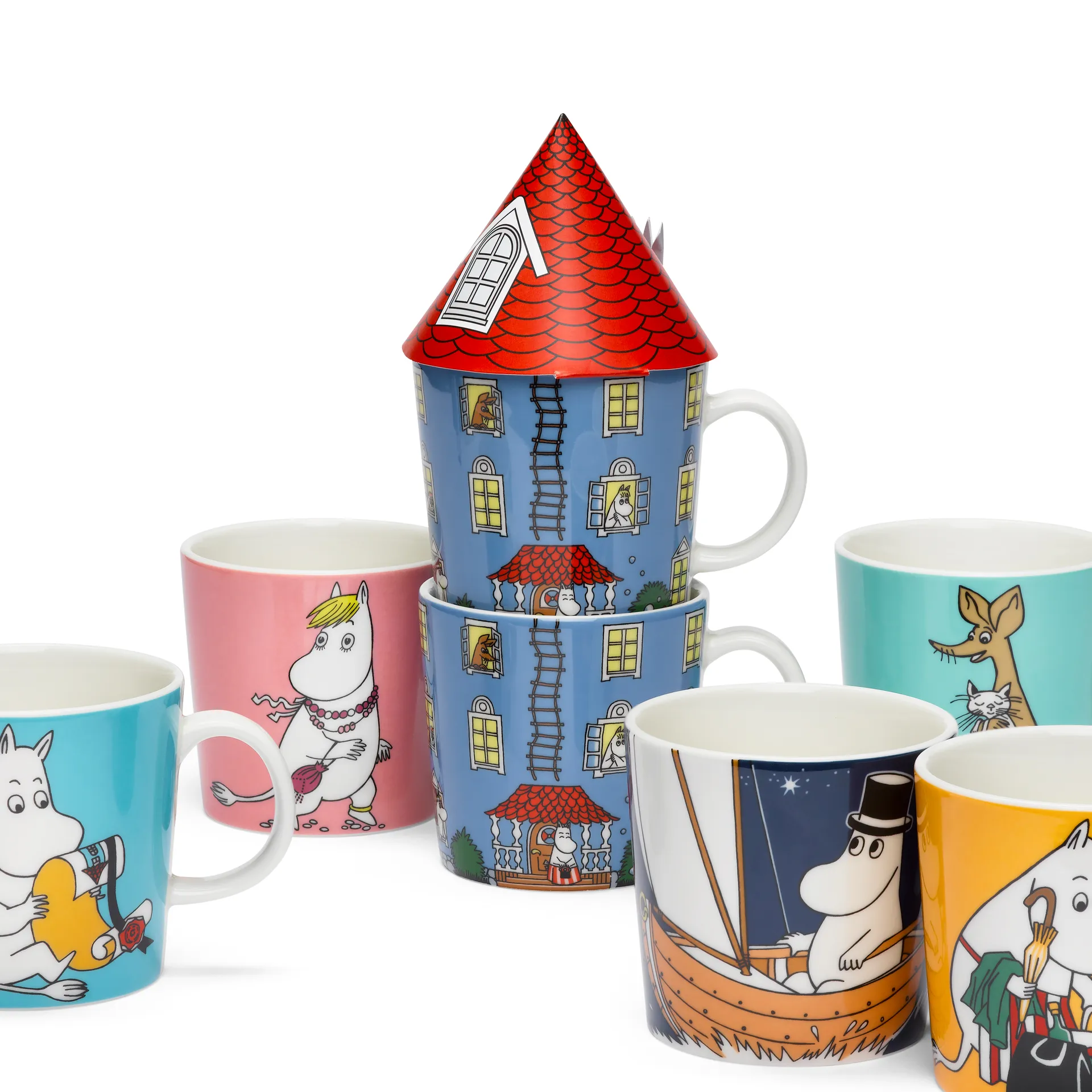 Jubileum mok Moomin 70 jaar 6-pack,  Arabia