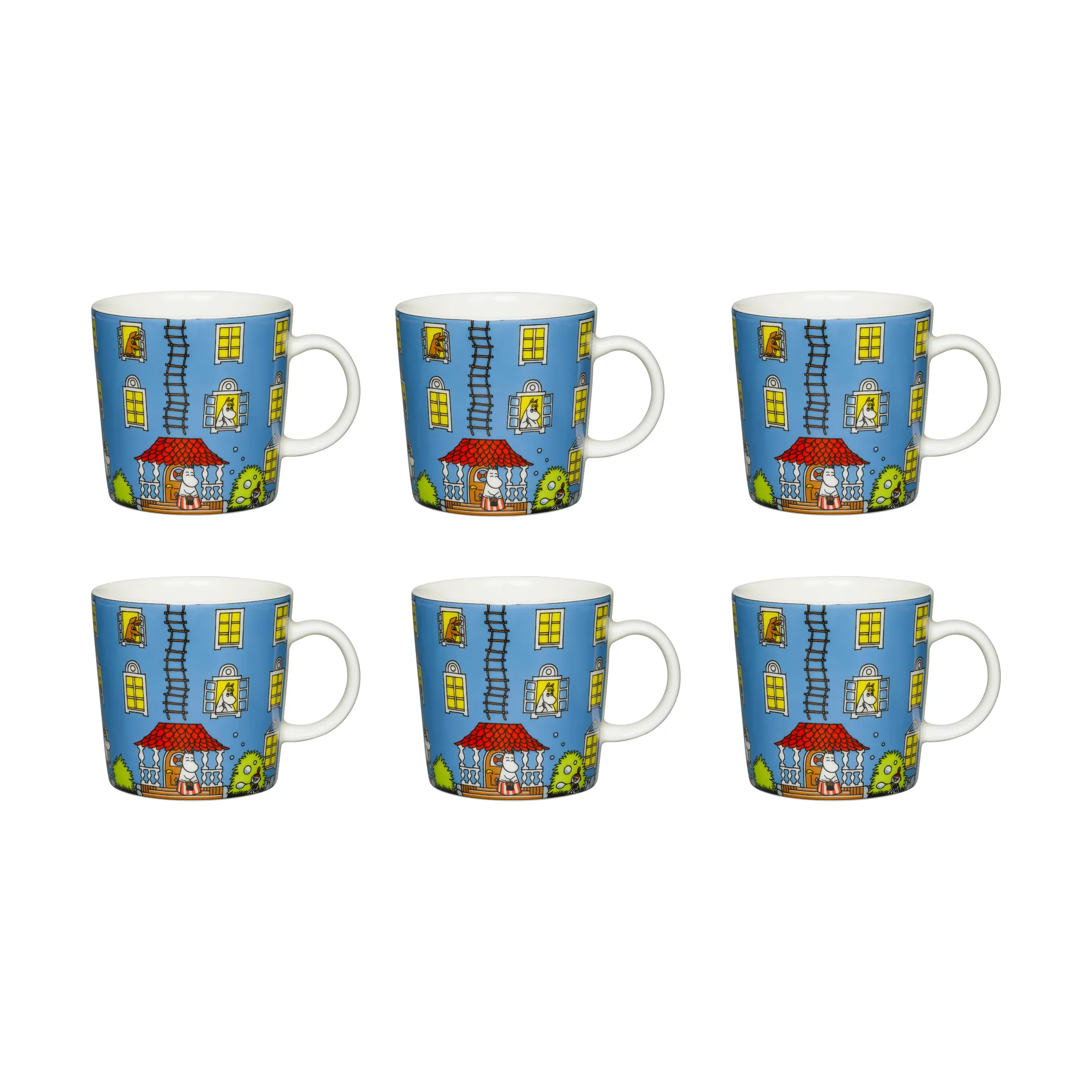 Jubileum mok Moomin 70 jaar 6-pack Arabia