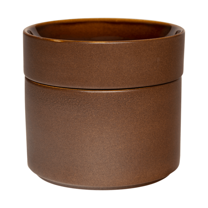 Kirnu decoratieve pot Ø11x10 cm - Bruin - Arabia