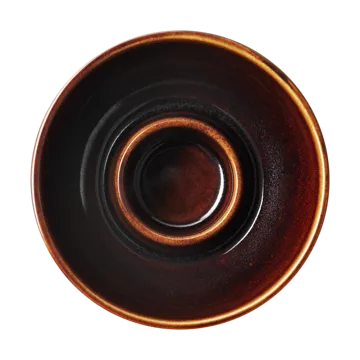 Kirnu waxinehouder Ø11x5 cm - Bruin - Arabia