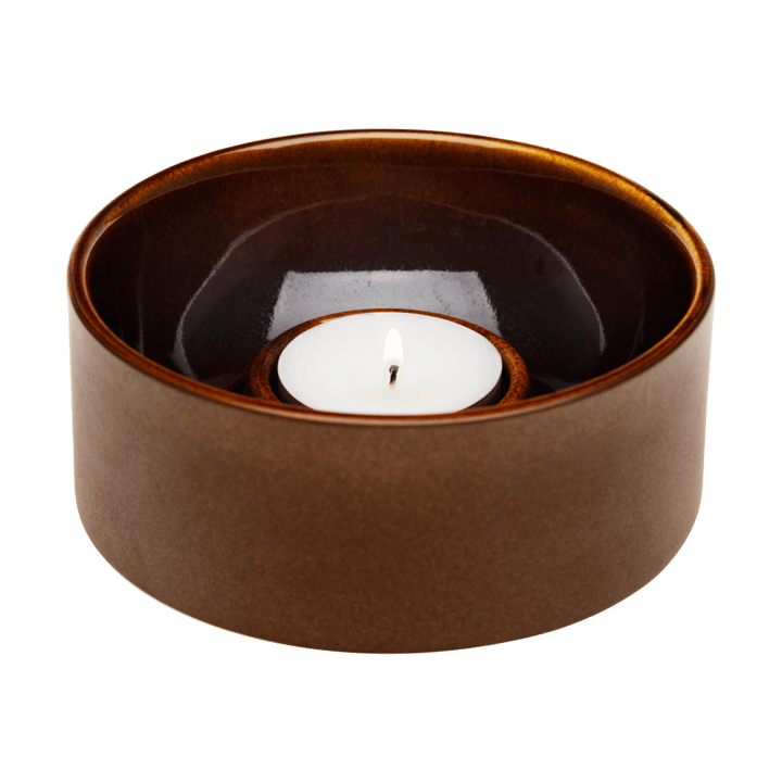 Kirnu waxinehouder Ø11x5 cm, Bruin Arabia