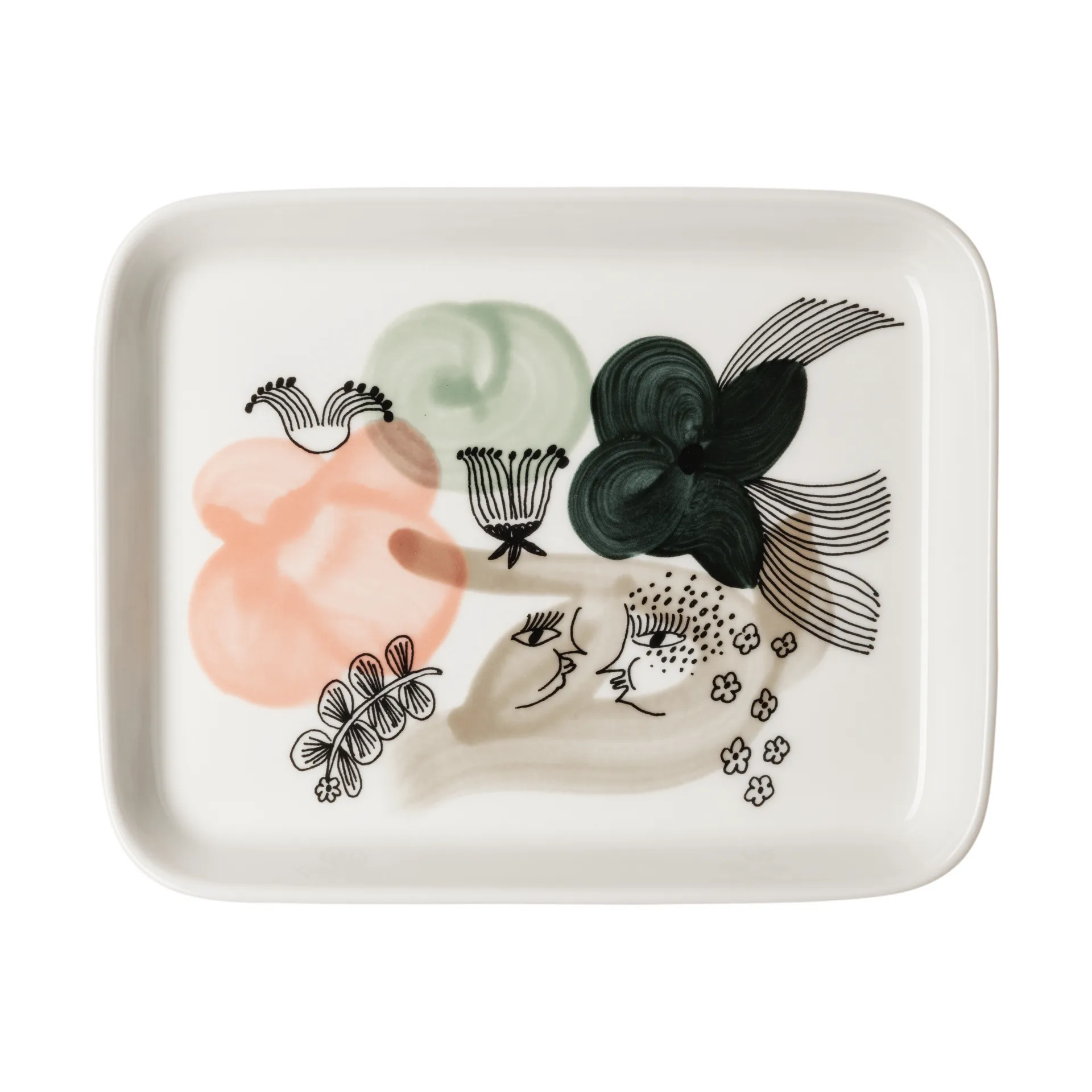 Kukkamaa bord 15x19 cm, Groen Arabia