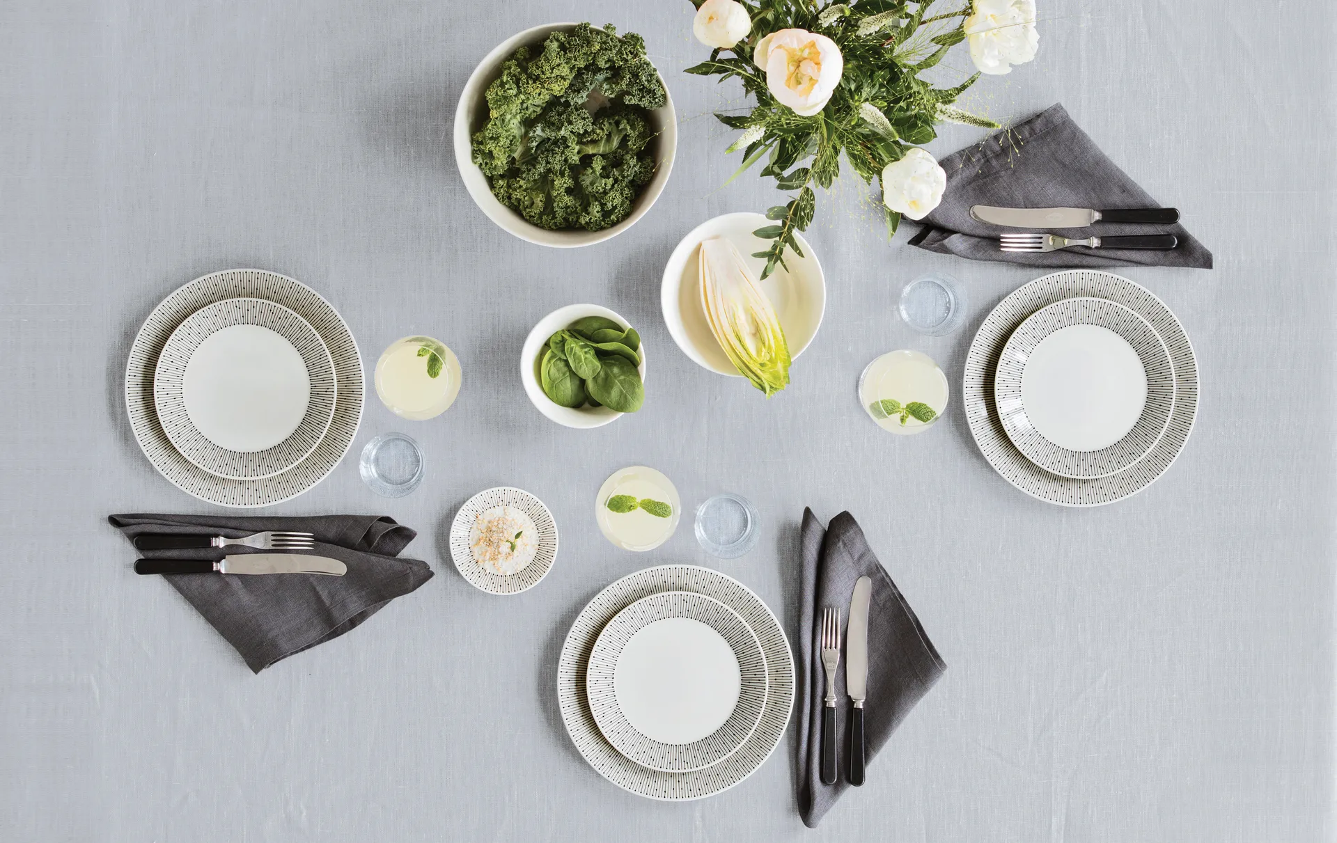 Mainio Sarastus bord Ø19 cm, Zwart-wit Arabia