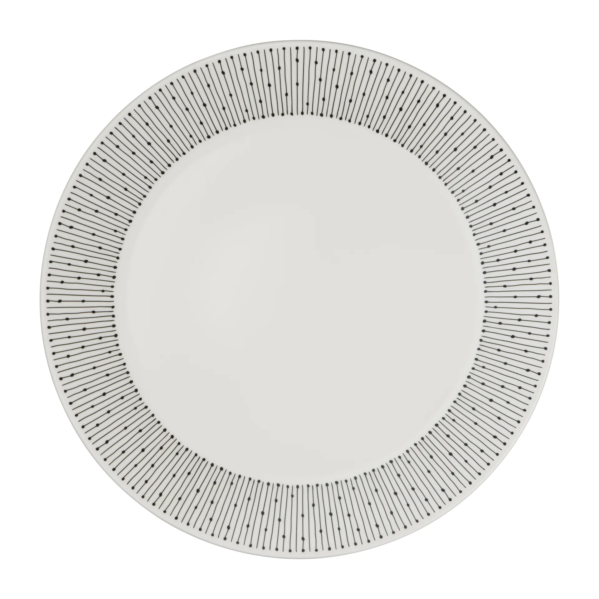 Mainio Sarastus bord Ø25 cm, Zwart-wit Arabia