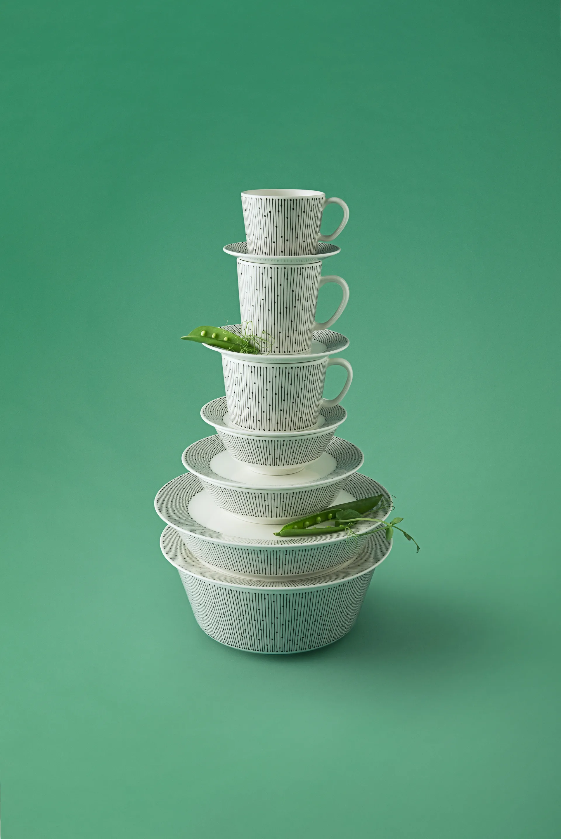 Mainio Sarastus kom Ø13 cm, Zwart-wit Arabia