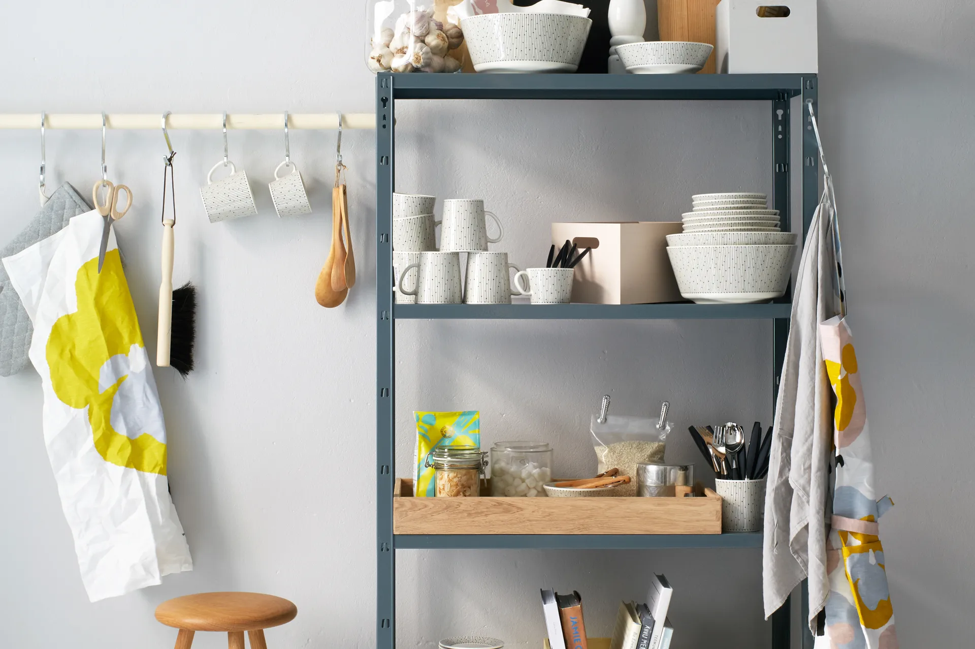 Mainio Sarastus kom Ø17 cm, Zwart-wit Arabia