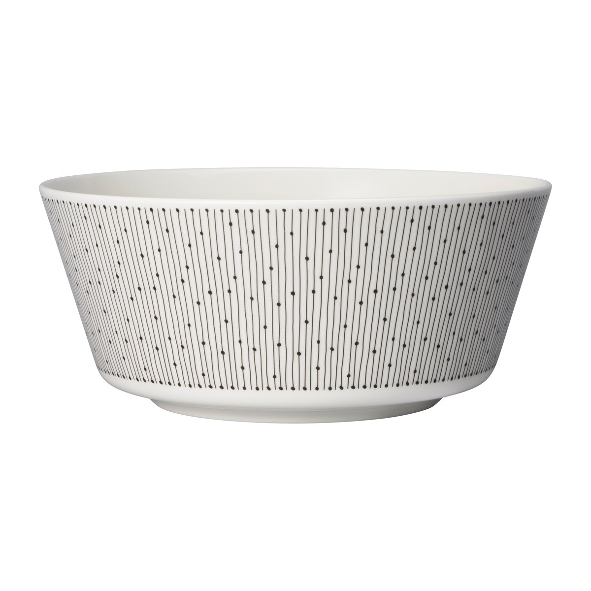 Arabia Mainio Sarastus kom o23 cm Zwart-wit | Scandinavisch Interieur | Serveerschalen | Zwart
