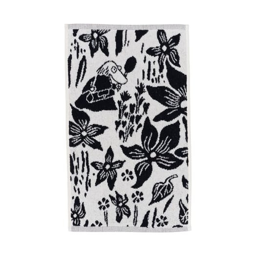 Moomin handdoek 30x50 cm - Lelie zwart-wit - Arabia