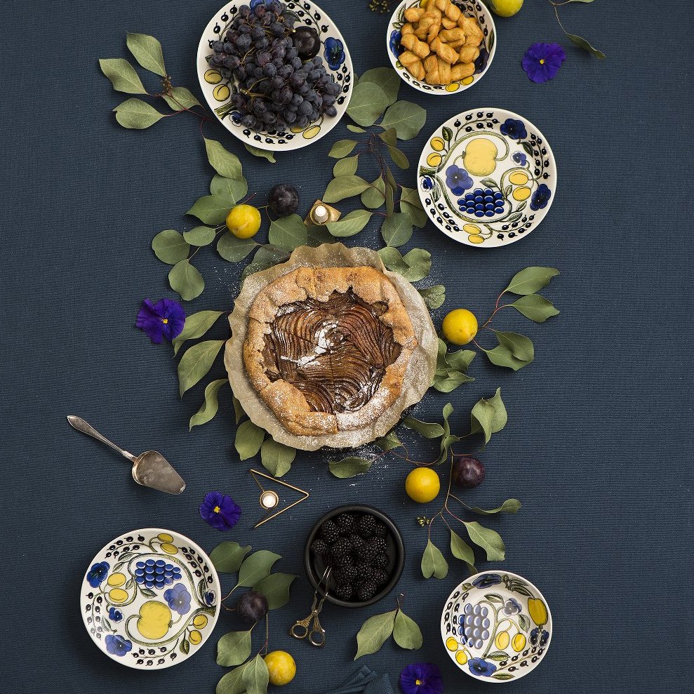 Paratiisi bord Ø26 cm, Blauw Arabia