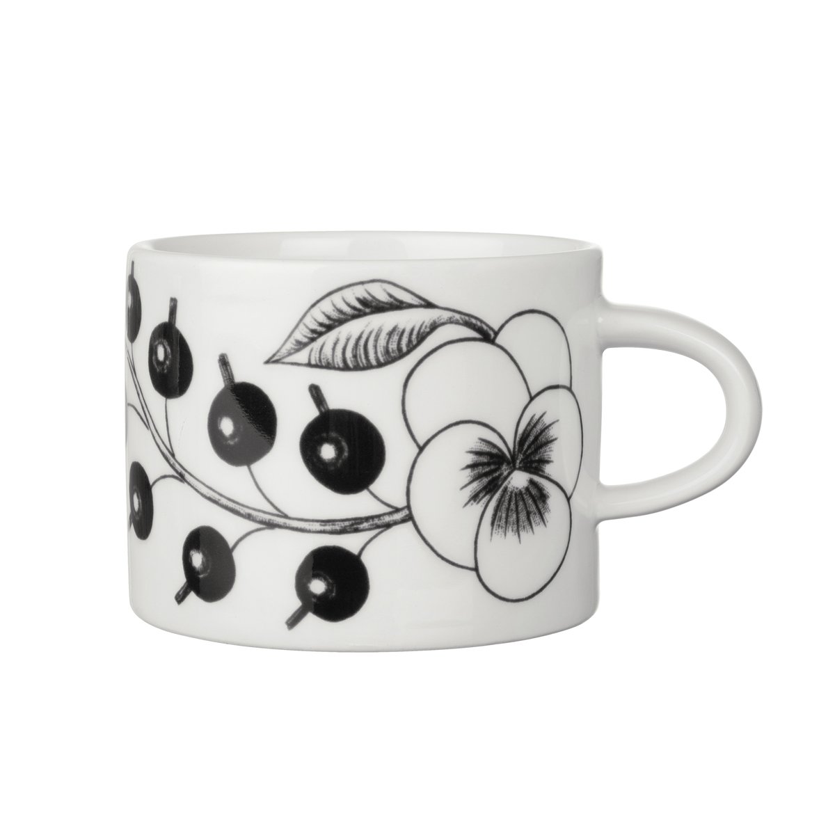 Arabia Paratiisi koffiekop 18 cl Zwart
