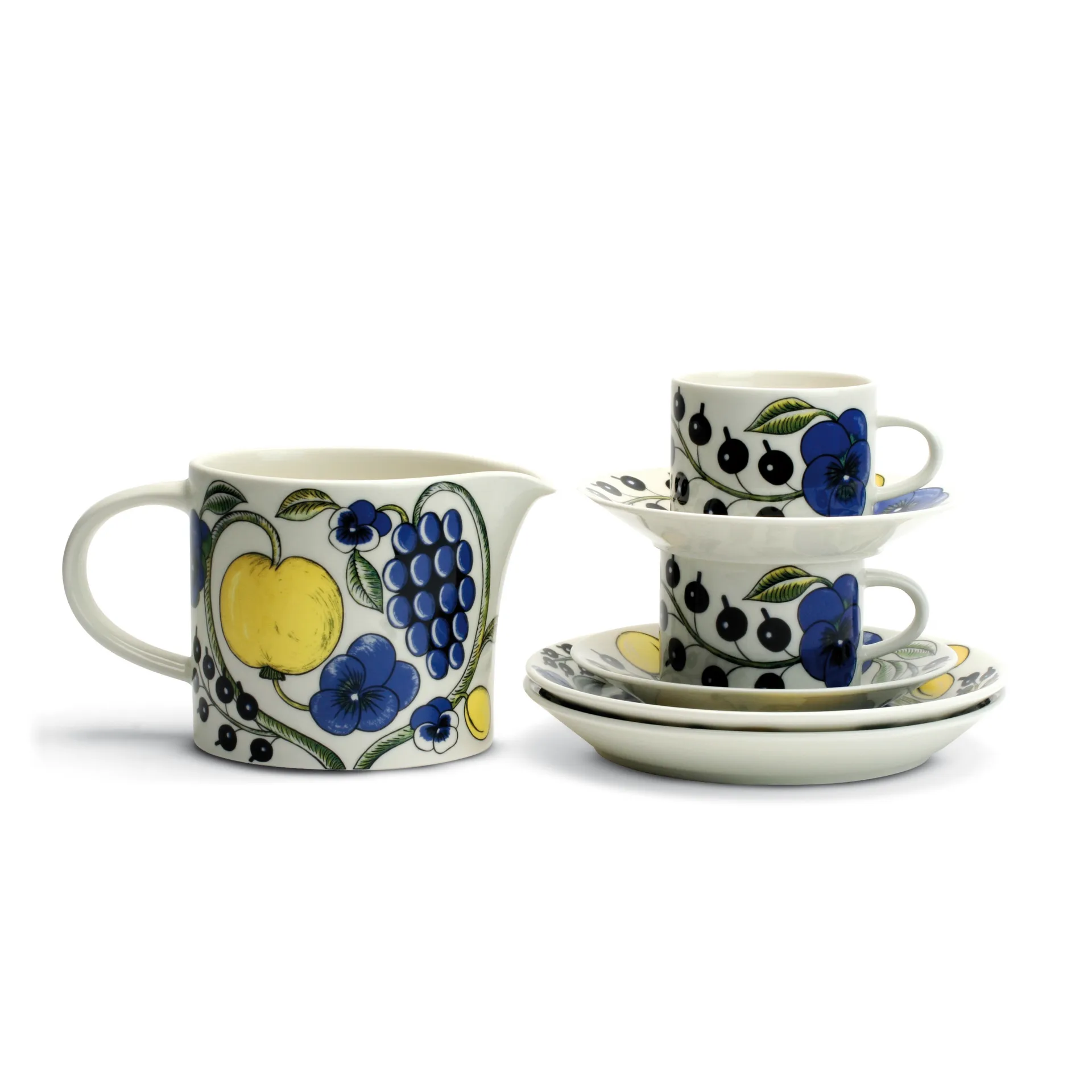 Paratiisi schotel Ø14 cm voor koffiekop 18 cl, Blauw Arabia
