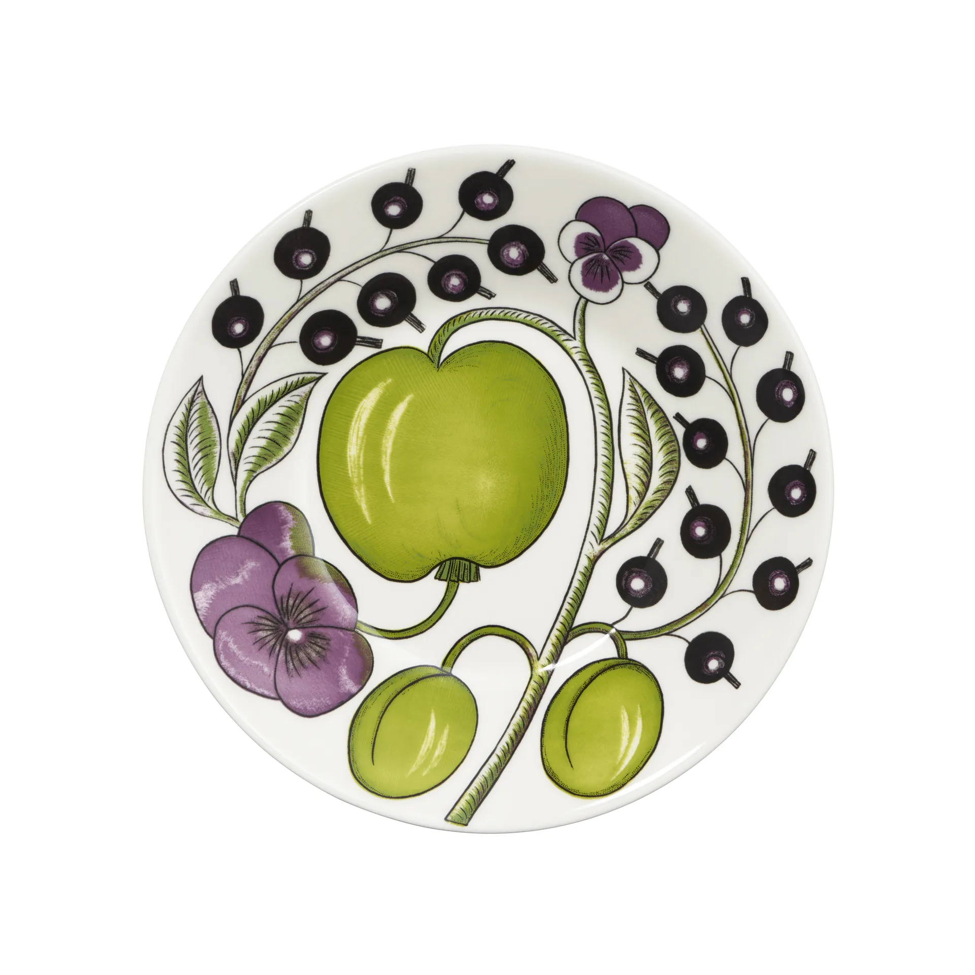 Paratiisi schotel Ø14 cm voor koffiekop 18 cl, Paars Arabia