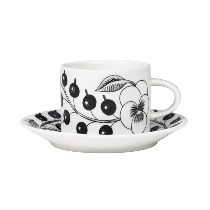 Paratiisi schotel Ø14 cm voor koffiekop 18 cl, Zwart Arabia
