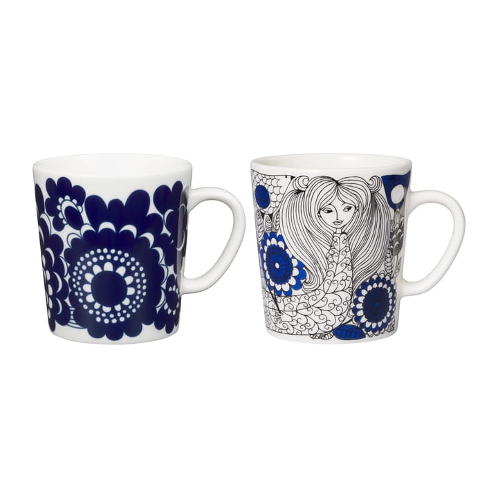 Pastoraali &amp; Esteri Arabia mixset mok 2-delig - Blauw - Arabia