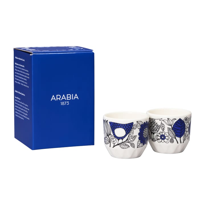 Pastoraali eierdop 2-pack, Blauw Arabia