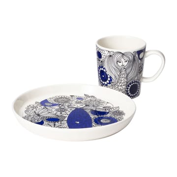 Pastoraali mok 30 cl en bord Ø19 cm - Blauw - Arabia