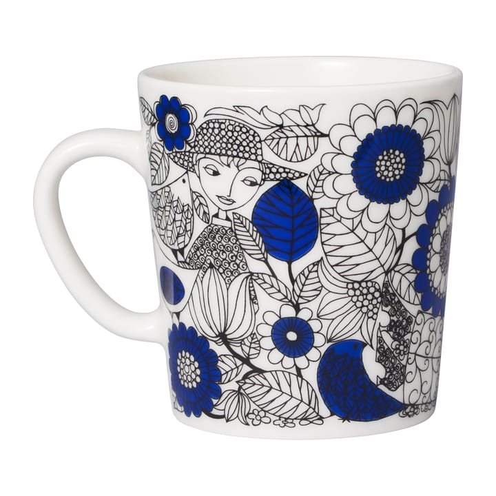 Pastoraali mok 30 cl en bord Ø19 cm, Blauw Arabia