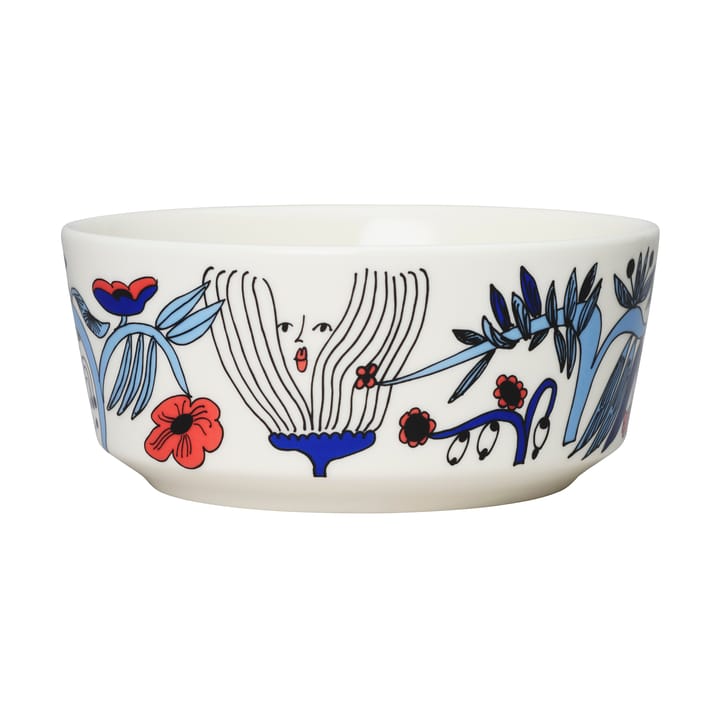Puutarhurit schaal Ø15 cm, Blauw-wit-rood Arabia