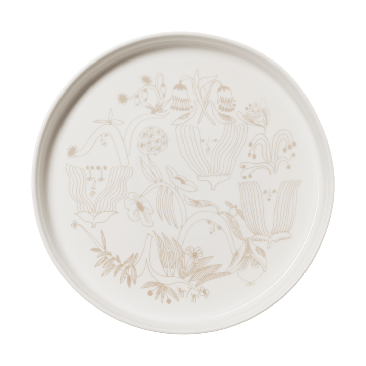 Puutarhurit taartvorm Ø28 cm - Beige - Arabia