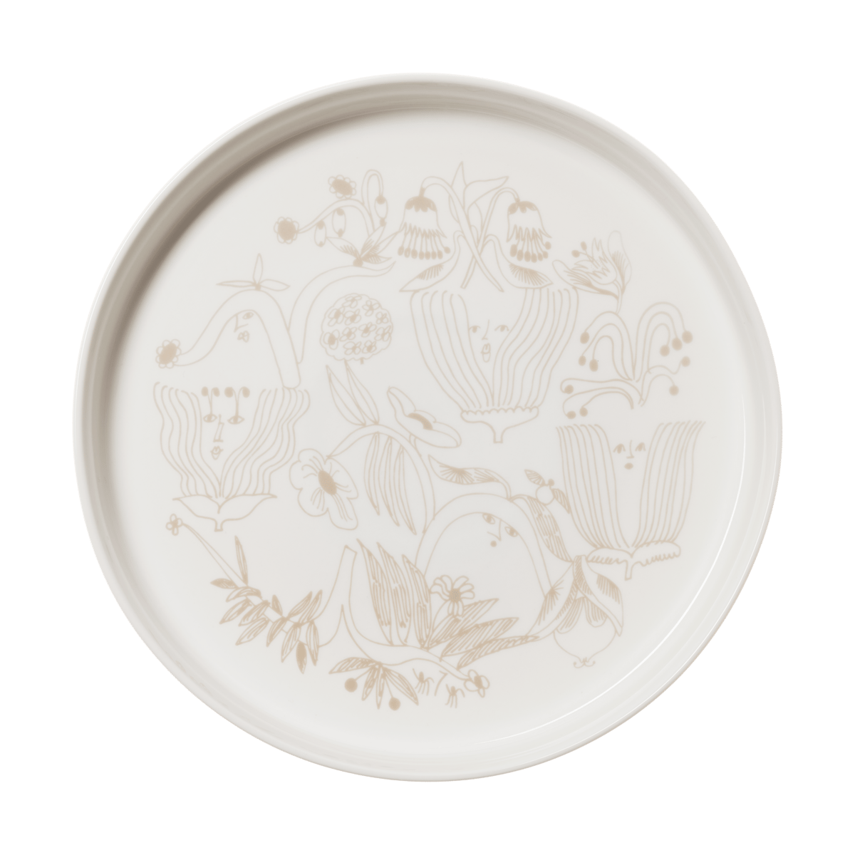 Arabia Puutarhurit taartvorm o28 cm Beige | Scandinavisch Interieur | Quiche- & vlaaivormen | Beige
