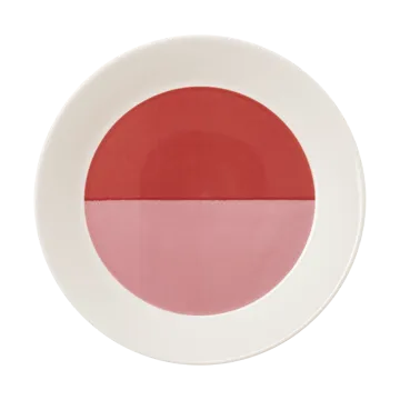 Vuokko bord Ø22 cm - 2-kleurig roze-rood - Arabia