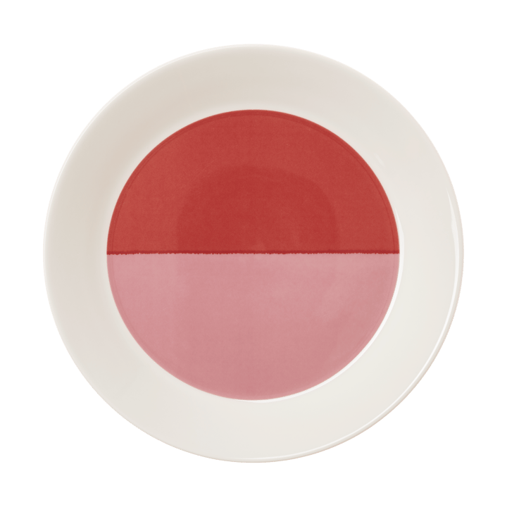 Vuokko bord Ø22 cm - 2-kleurig roze-rood - Arabia