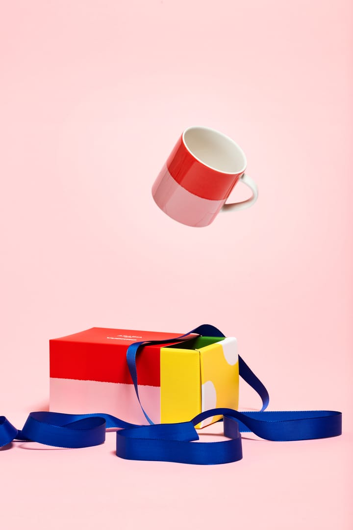 Vuokko mok 35 cl, 2-kleurig roze-rood Arabia