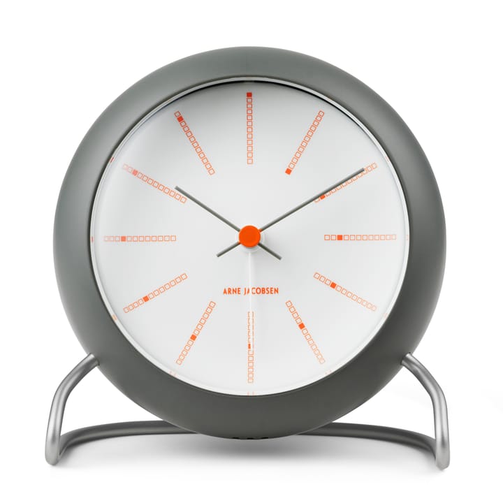 AJ Bankers tafelklok Ø11 cm - Donkergrijs - Arne Jacobsen Clocks
