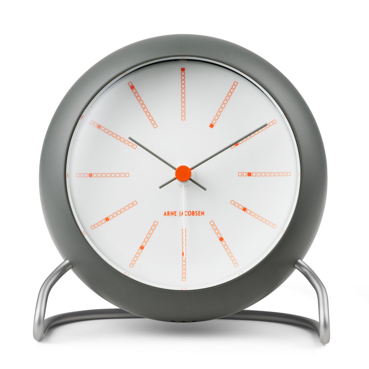 Arne Jacobsen Clocks AJ Bankers tafelklok Ø11 cm Donkergrijs