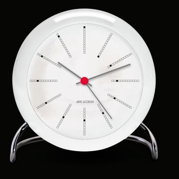 AJ Bankers tafelklok - wit - Arne Jacobsen Clocks