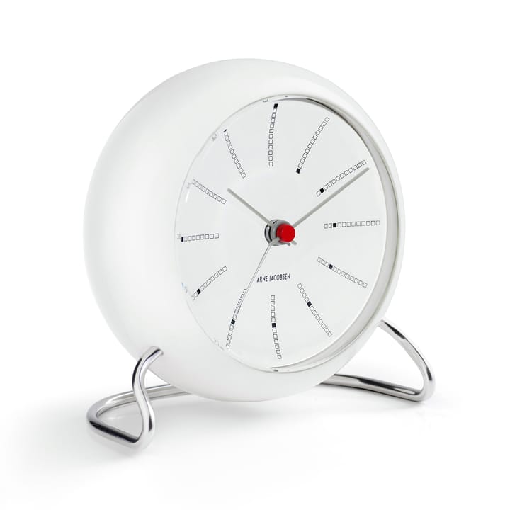 AJ Bankers tafelklok, wit Arne Jacobsen Clocks