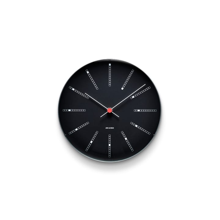 AJ Bankers wandklok zwart - Ø 21 cm - Arne Jacobsen Clocks