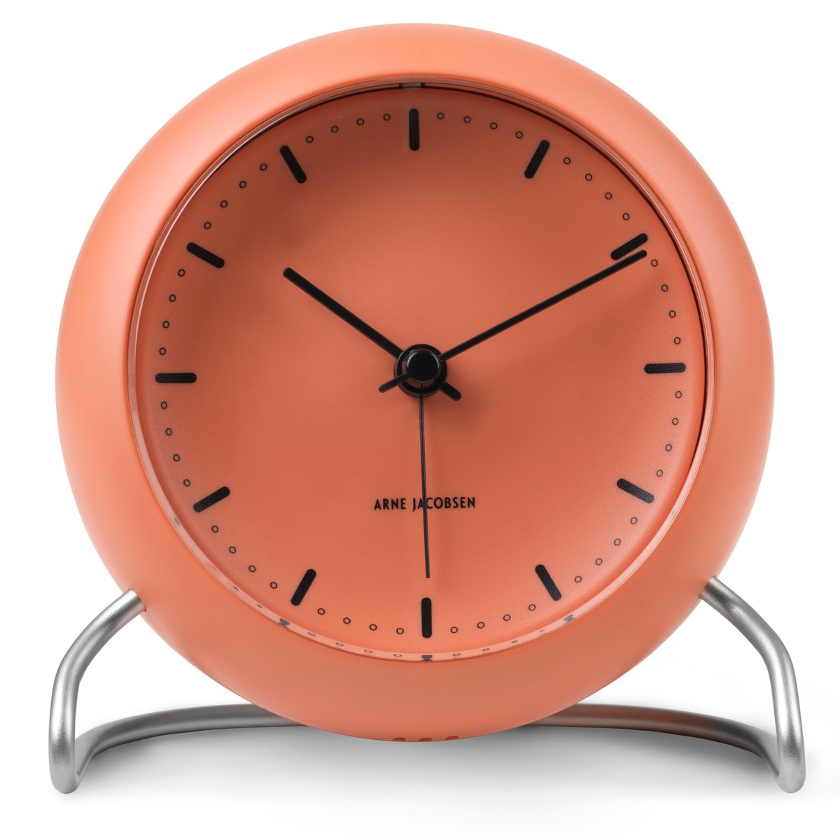 Arne Jacobsen Clocks AJ City Hall tafel klok Pale orange