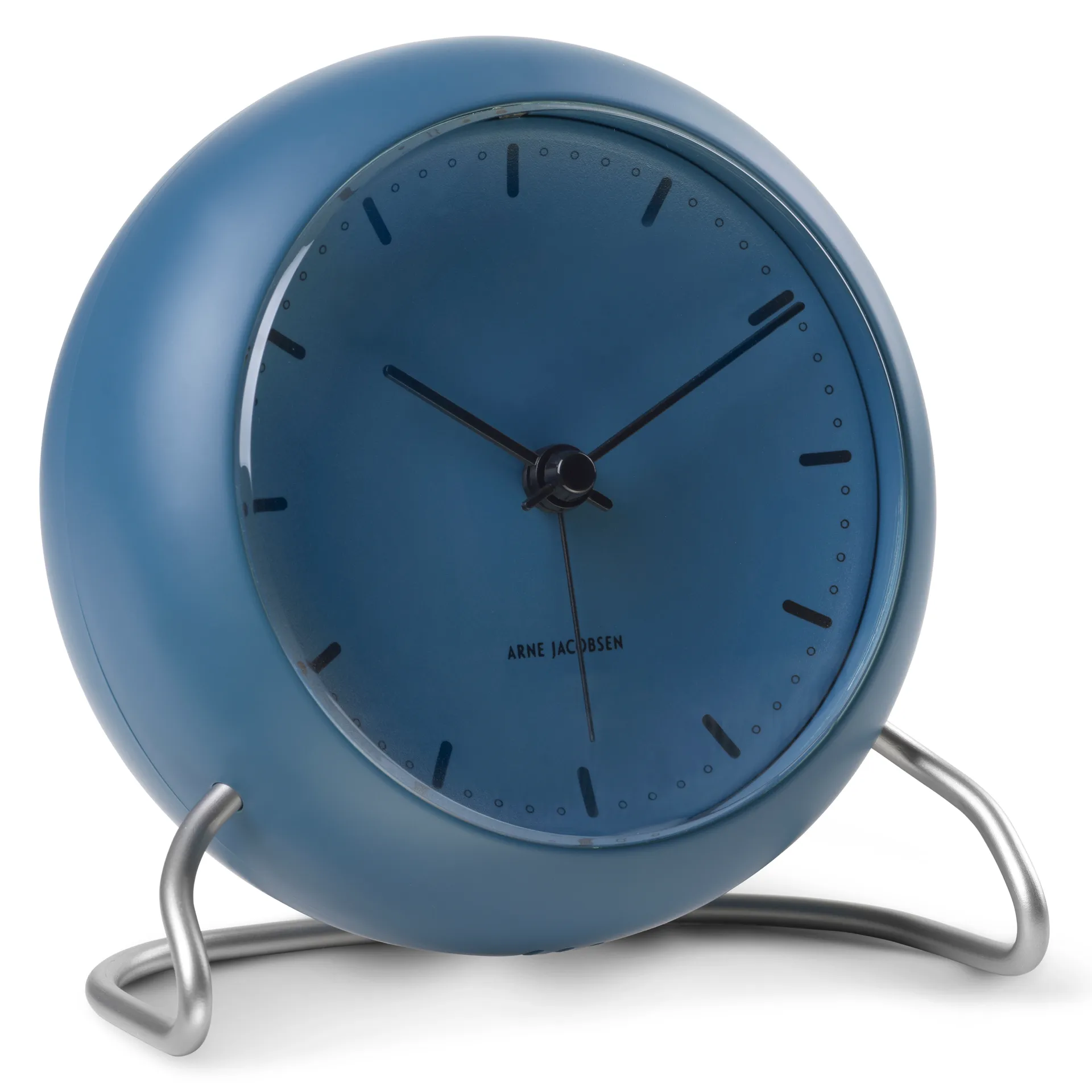 AJ City Hall tafel klok, Stone blue Arne Jacobsen Clocks