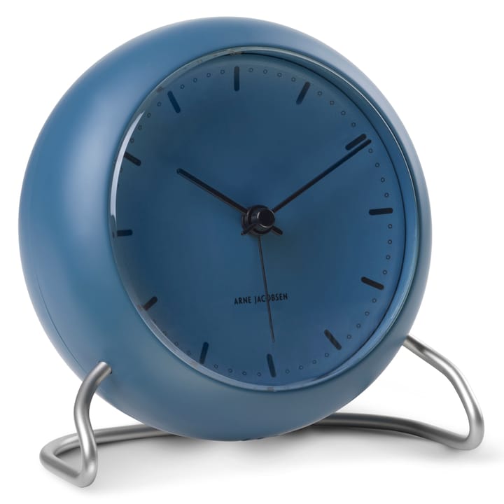AJ City Hall tafel klok, Stone blue Arne Jacobsen Clocks