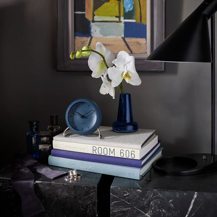 AJ City Hall tafel klok, Stone blue Arne Jacobsen Clocks