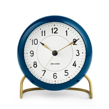 AJ Station tafelklok petrolblauw - petrolblauw - Arne Jacobsen Clocks