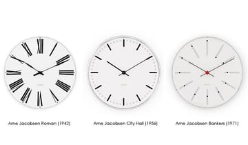 Arne Jacobsen Bankers klok - Ø 160 cm. - Arne Jacobsen Clocks