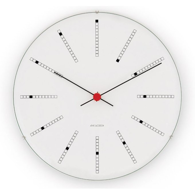 Arne Jacobsen Clocks Arne Jacobsen Bankers klok Ø 29 cm.