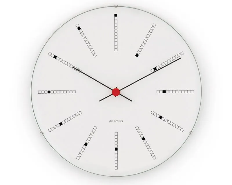 Arne Jacobsen Bankers klok, Ø 48 cm. Arne Jacobsen Clocks