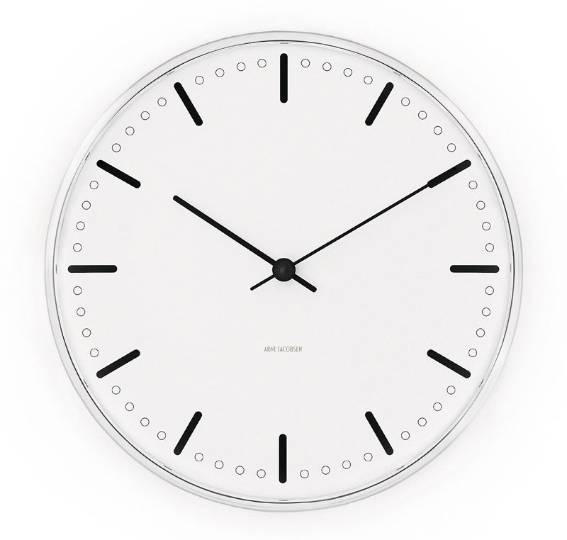 Arne Jacobsen Clocks Arne Jacobsen City Hall klok Ø 16 cm.