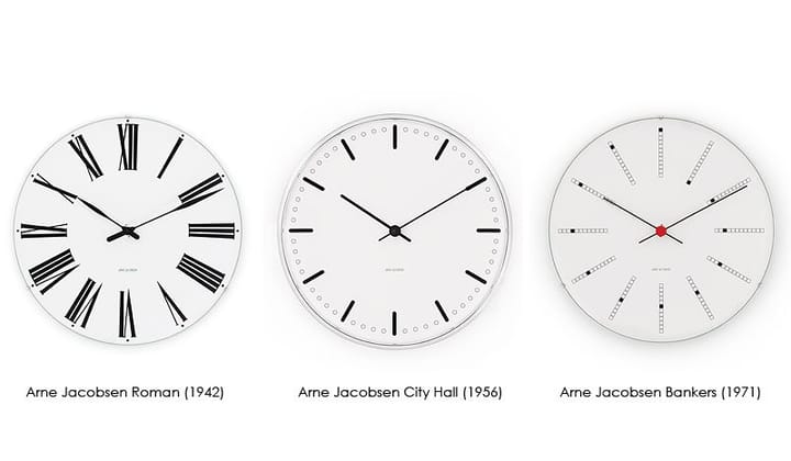 Arne Jacobsen City Hall klok - Ø 21 cm. - Arne Jacobsen Clocks