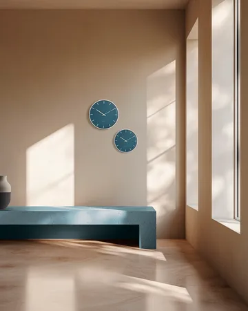 Arne Jacobsen City Hall klok - Blauw, Ø21 cm - Arne Jacobsen Clocks