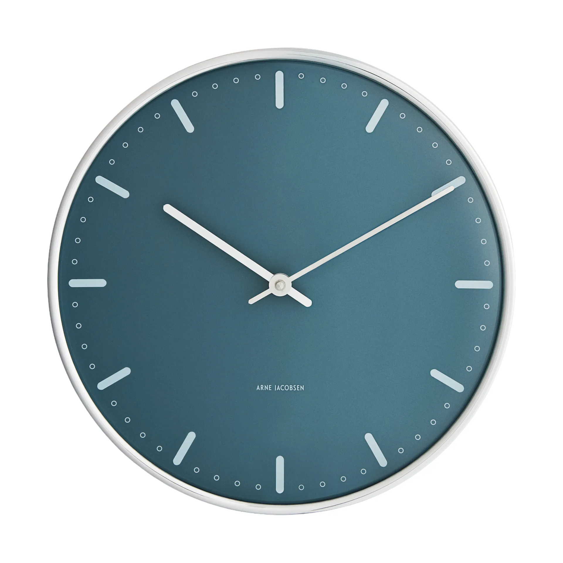 Arne Jacobsen City Hall klok, Blauw, Ø29 cm Arne Jacobsen Clocks