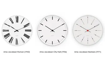 Arne Jacobsen City Hall klok - Wit, Ø29 cm - Arne Jacobsen Clocks