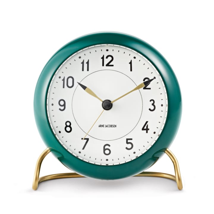 Arne Jacobsen tafelklok groen, groen Arne Jacobsen Clocks