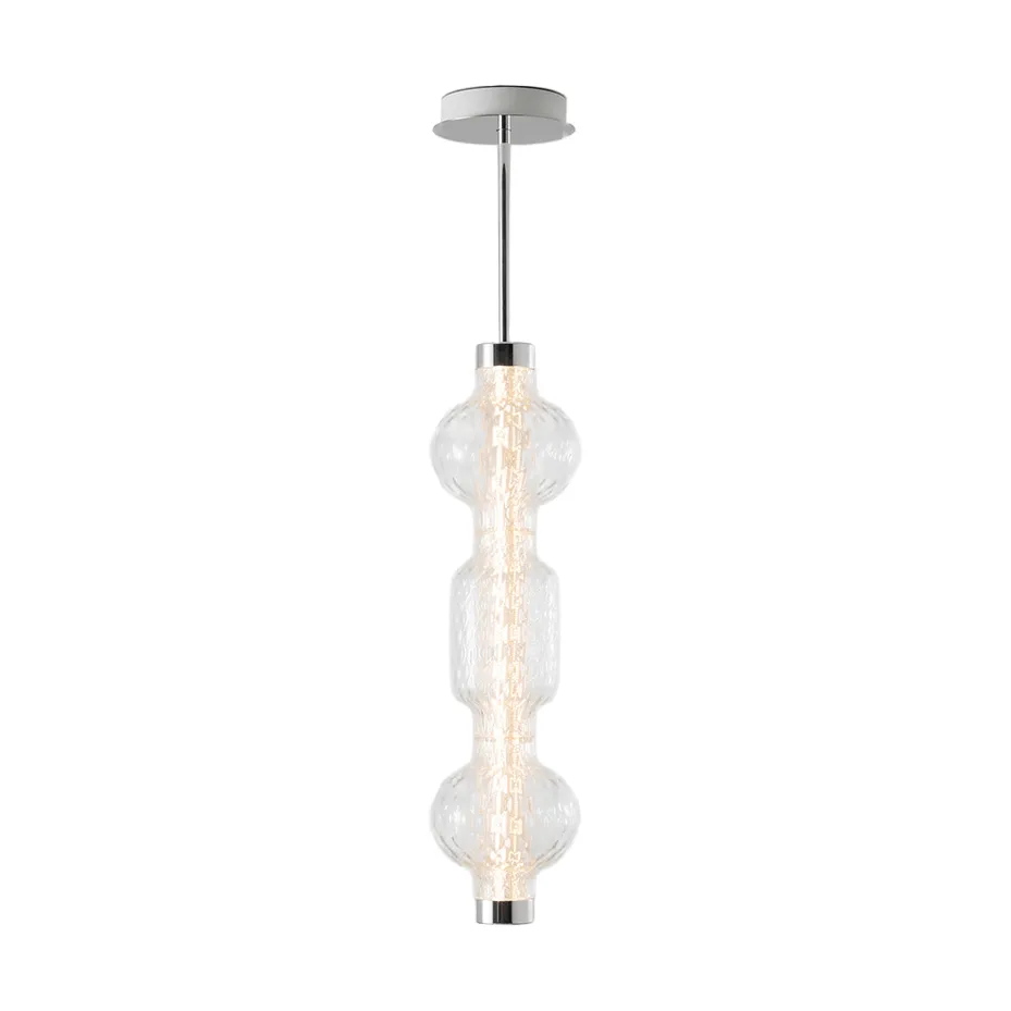 Alambicco verticale hanglamp, appgestuurd, 3 glaskappen Artemide