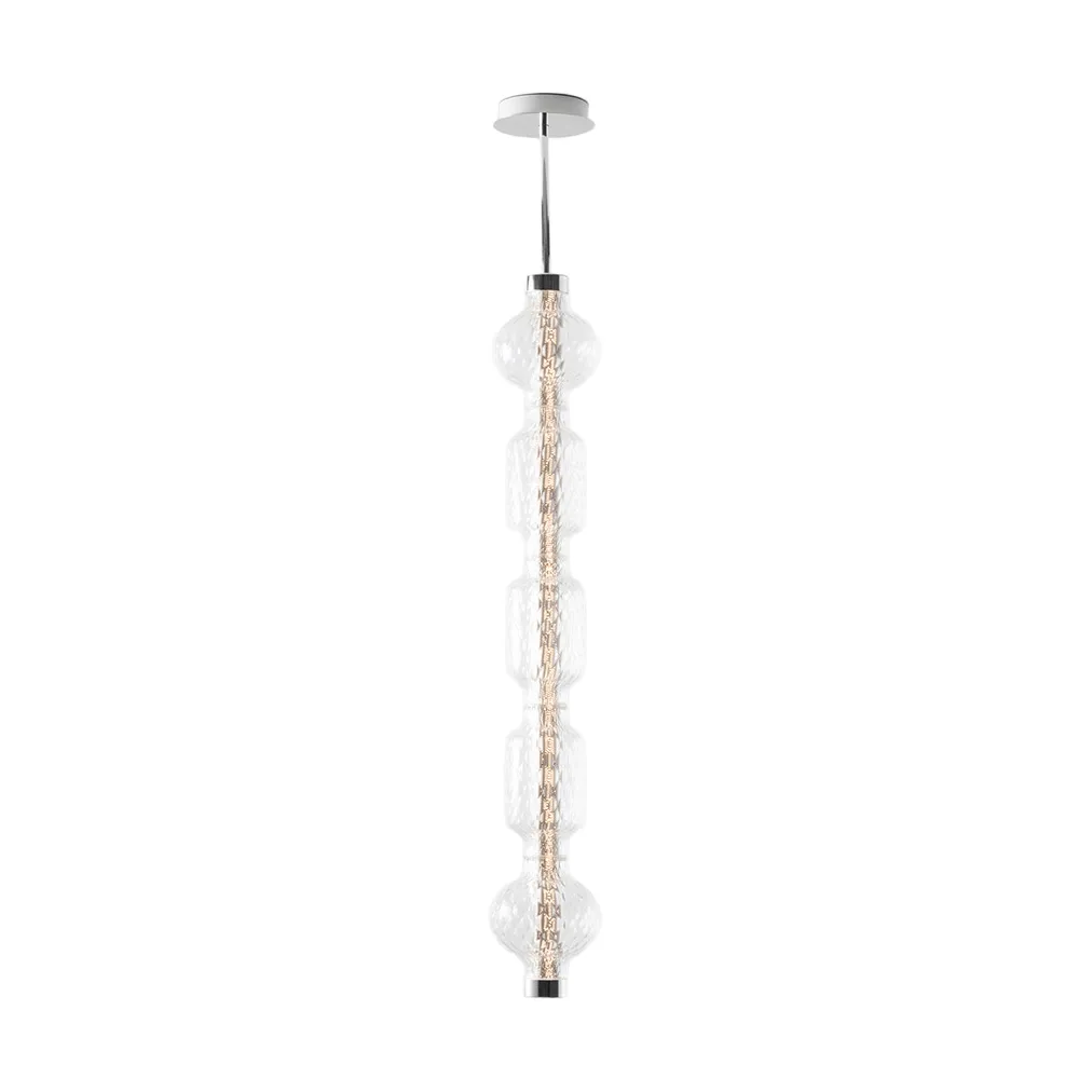 Alambicco verticale hanglamp, appgestuurd, 5 glaskoepels Artemide