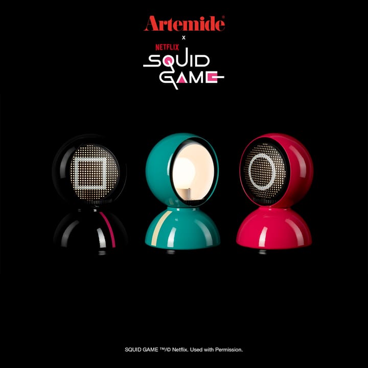 Eclisse x Squid Game tafellamp Special Edition, Guard black Artemide