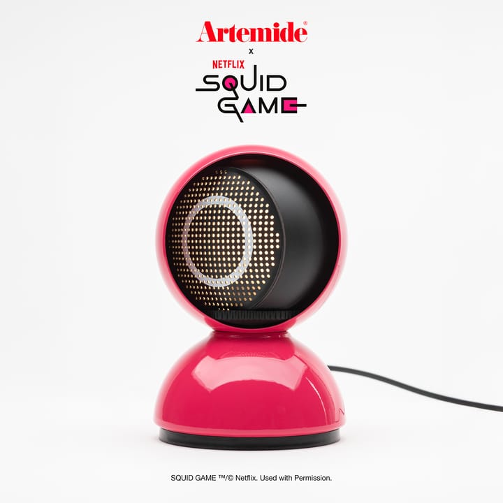 Eclisse x Squid Game tafellamp Special Edition, Guard pink Artemide